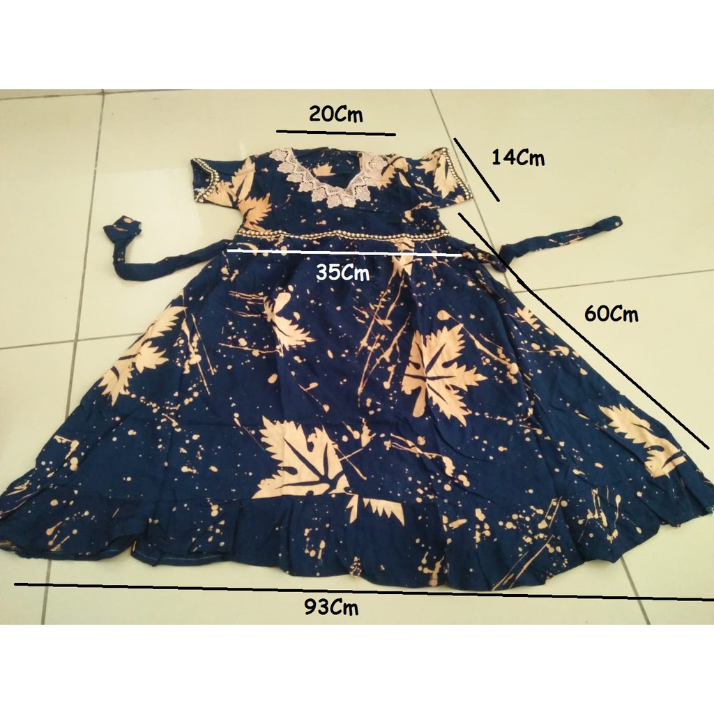 DASTER ANAK MOTIF RAYON DRESS ANAK PEREMPUAN MOTIF KATUN RAYON SUPER