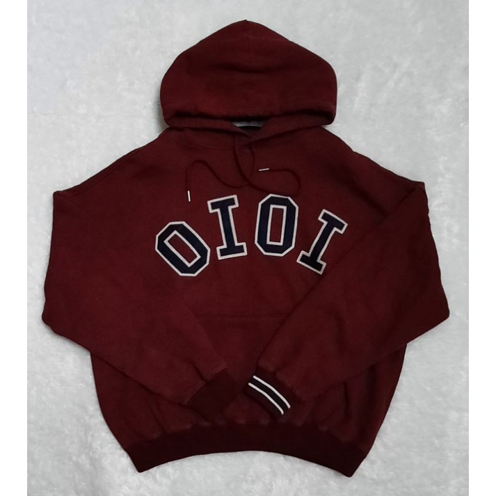 HOODIE 5252 BY OIOI MAROON SECOND THRIFT
