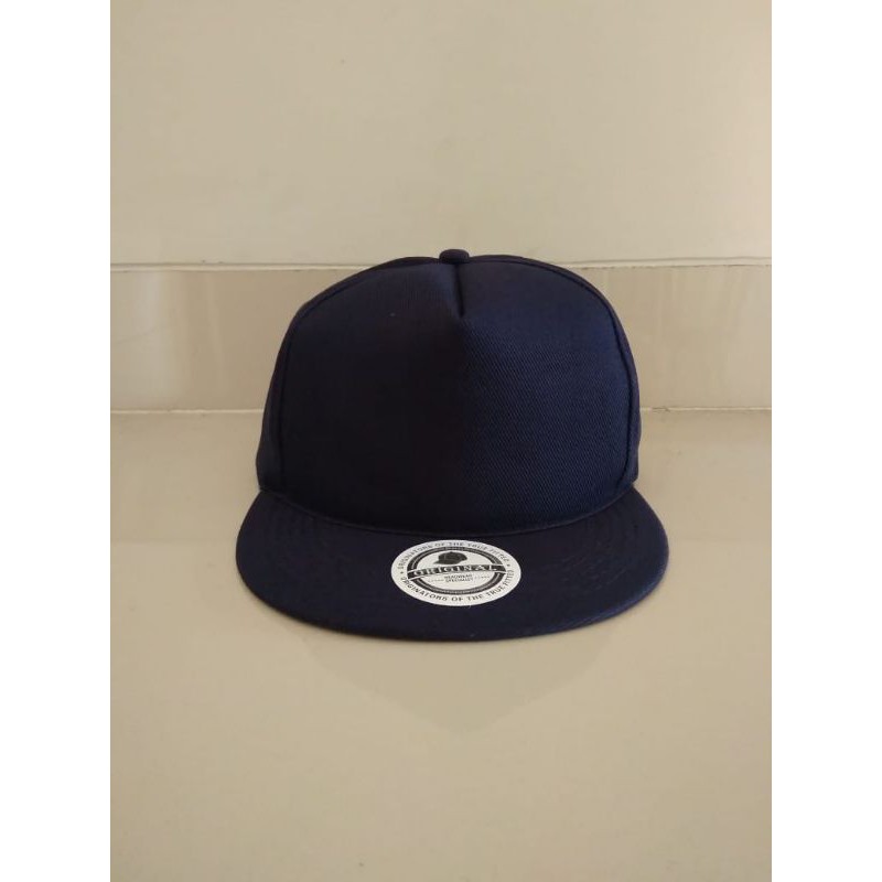 Topi Pria Baseball Casual Original Distro Bahan Premium Terbaru Promo COD - Hitam - Navy