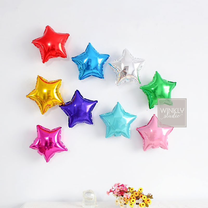 Balon Foil Bintang / Foil Balloon Star /  Balon Star Metalik