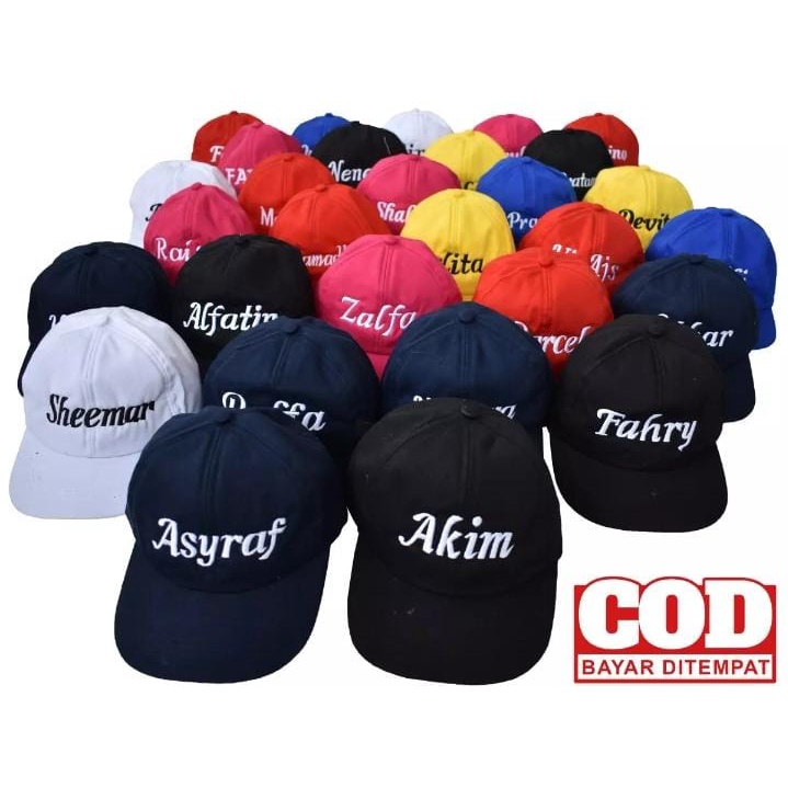 TOPI ANAK/DEWASA GRATIS BORDIR NAMA