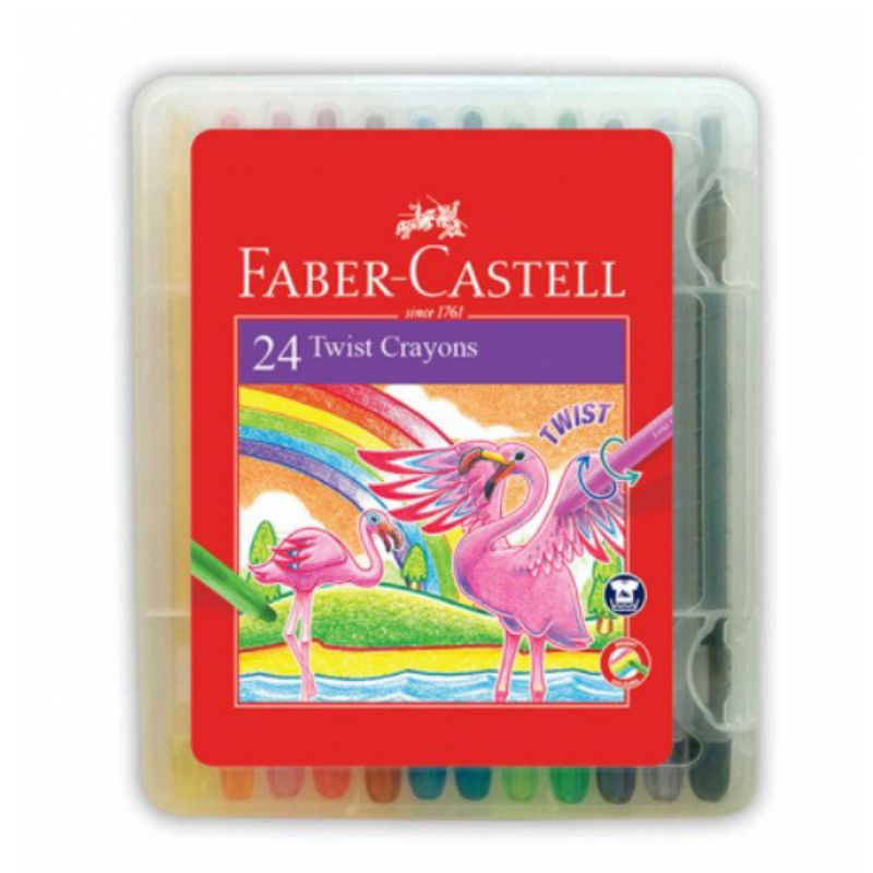 

Crayon Twist Faber Castell ( 24 warna ) - Krayon Putar