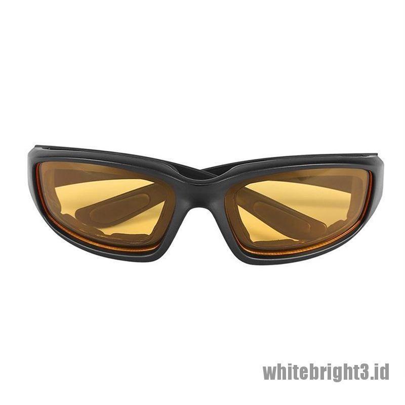 Kacamata Lensa Polarized Anti Silau Warna Putih Untuk Berkendara Malam Hari