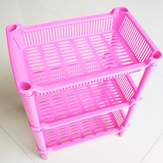  RAK  PLASTIK  3 SUSUN KECIL  39x30x19CM Rak  Susun Portable 