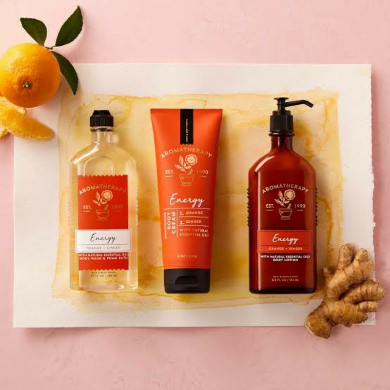 BATH AND BODY WORKS BBW ENERGY ORANGE GINGER SERIES BODY MIST BODY CREAM BODY LOTION BODY WASH SHOWER GEL WALLFLOWER SCENTPORTABLE POCKETBAC BODY SCRUB DEEP CLEANSING SOAP PILLOWMIST ROOMSPRAY BODY SCRUB LUXURY BATH GENTLE FOAMING GENTLE GEL