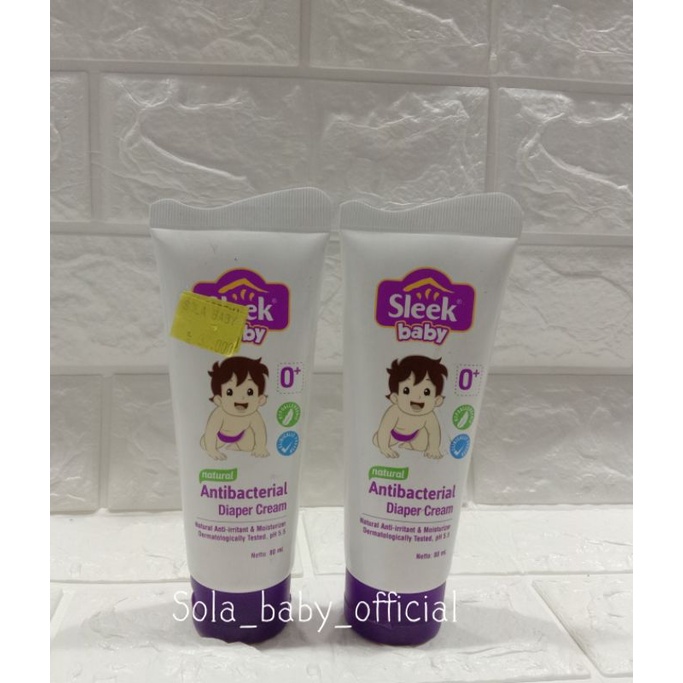 Sleek Baby Diaper Cream/Ruam Popok Antibacterial Diaper Cream
