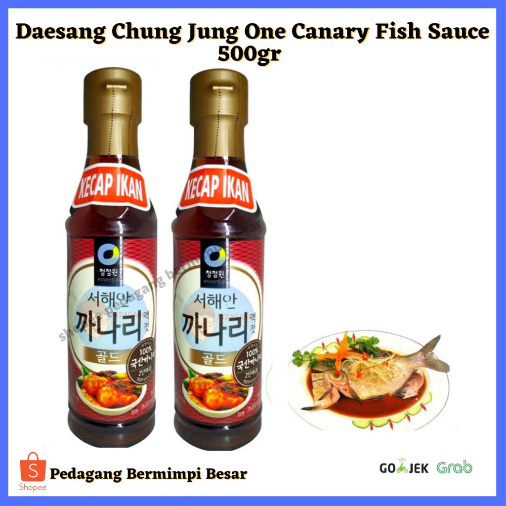 

Daesang Chung Jung One Canary Fish Sauce 500gr | Kecap Ikan Asli Korea