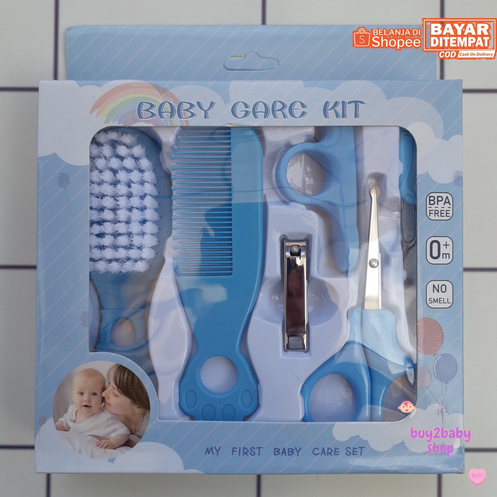 Set perawatan bayi 5 in 1 (Sisir + Gunting Kuku) Baby Care Kit