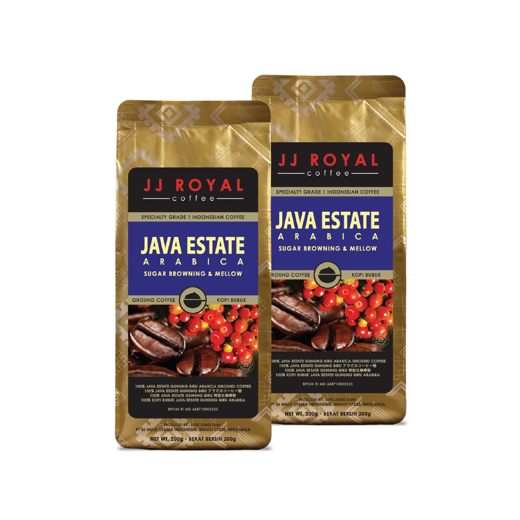

Special Package 2 JJ Royal Coffee Java Estate Arabica Bag 200gr
