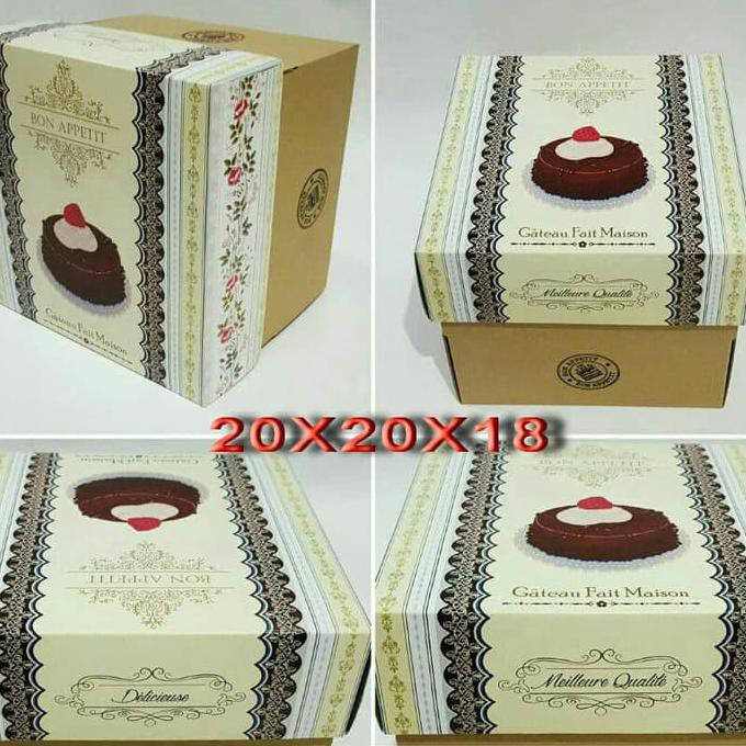 

Dus Kue Cantik 20X20X18 Satuan / Cake Box Tinggi / Ksi202018 !