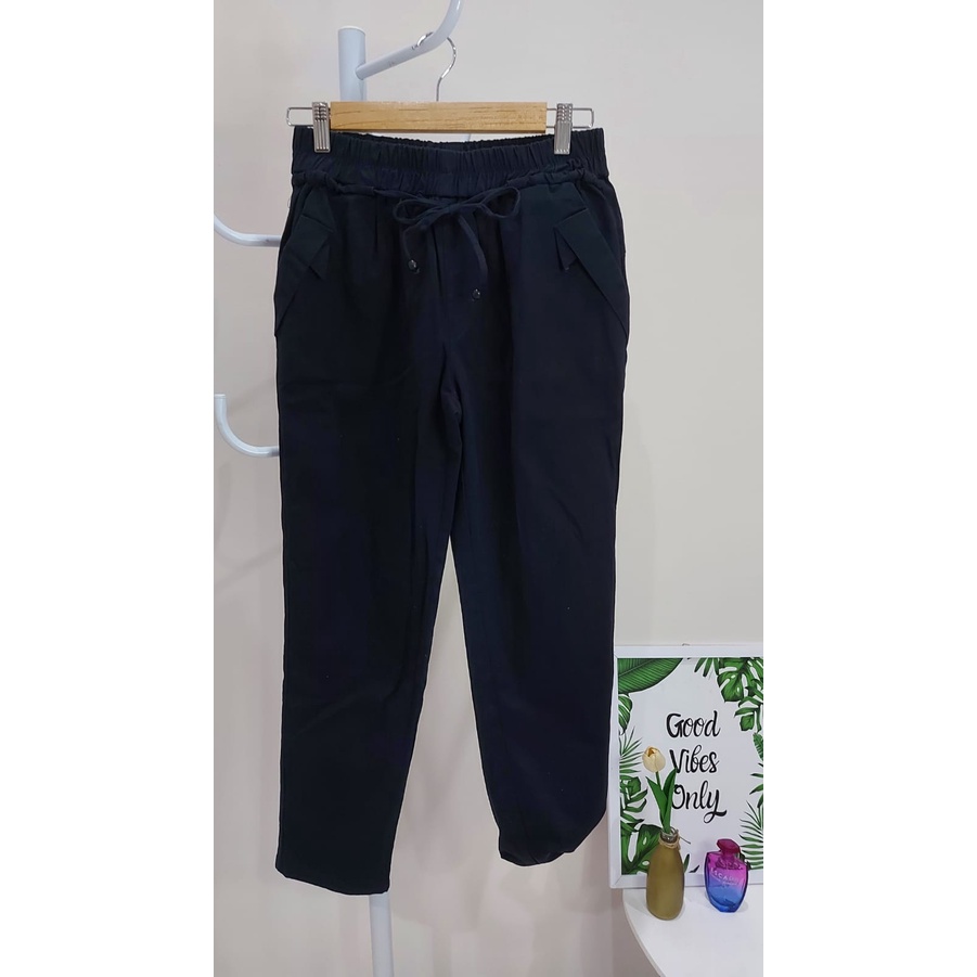 [High Waist pants/Celana santai/kantor/slacks pants HW/HW Pants/celana bahan gaya Korea/Korean style