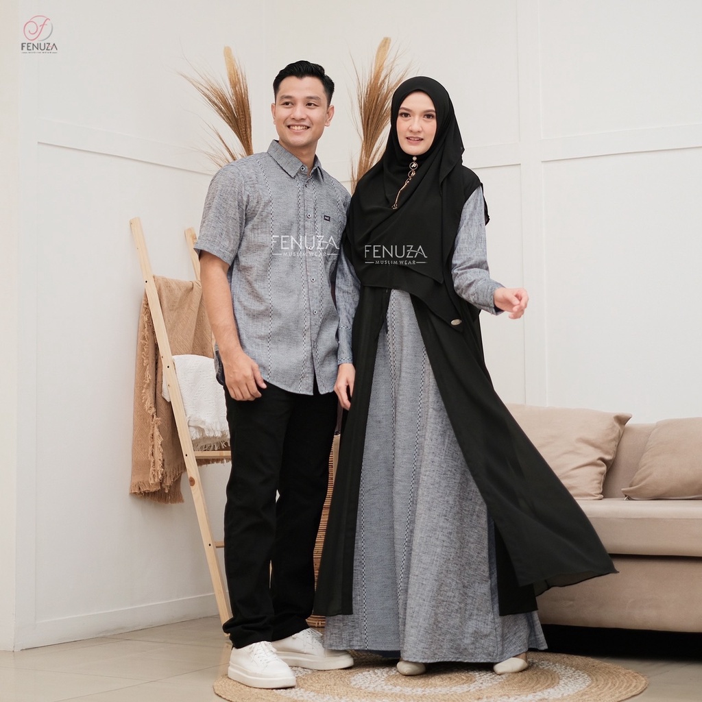 Baju lebaran terbaru 2022 couple sarimbit Rayya Raynia by Fenuza
