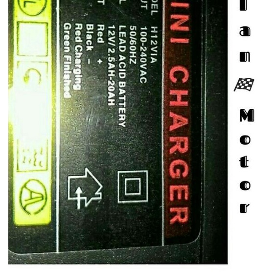 ☻ Casan Aki Motor/ Charger Aki Accue 12 Volt/ Charger Aki Motor Battry ♧