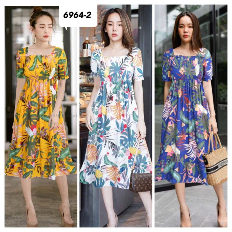 Dress katun motif 6964-2