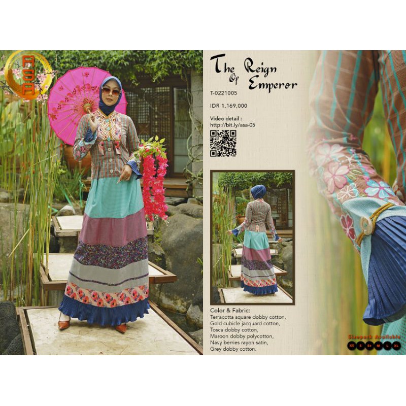 TUNEECA T-0221005 TUNEECA ASA DISKON SALE PROMO GAMIS LONG DRESS