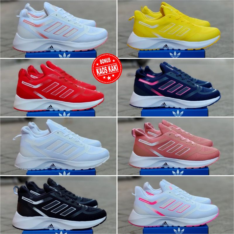 SEPATU ADIDAS NEO ZOOM . SEPATU WANITA AEROBIK . SEPATU OLAHRAGA JOGGING SENAM QUALITAS IMPORT