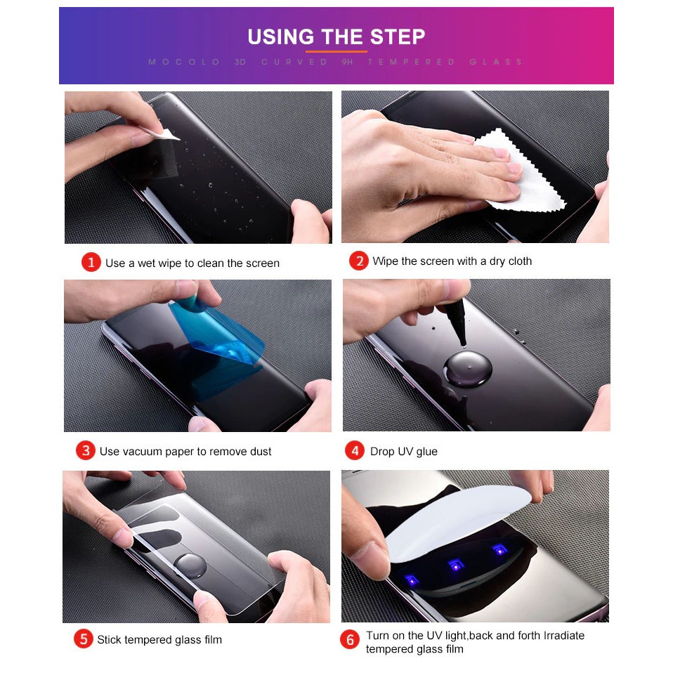 MallCasing - Samsung Galaxy S8+ | S10 | S10+ | S10 Lite Anti Gores Kaca UV