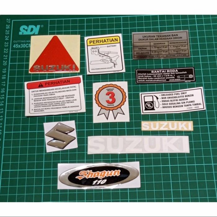 Emblem Motor Sticker Rangka Suzuki Shogun 110
