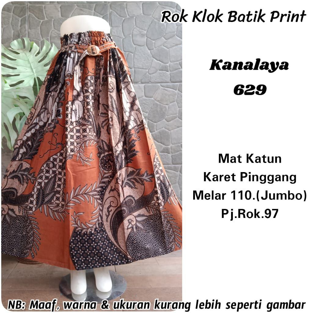 (Dijamin RealPict) Rok Batik original Pekalongan garansi harga termurah Rok Klok Modern By BellaQ-Kanalaya 629