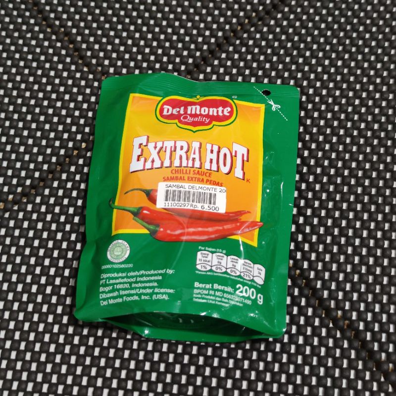 

saos sambal extra pedas DEL MONTE 200 GRAM