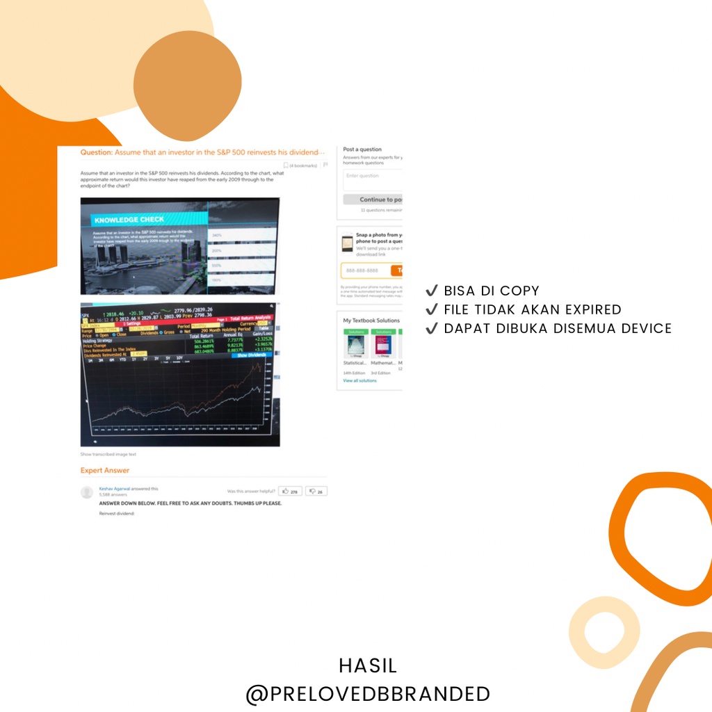 (READY) CHEGG UNLOCK PREMIUM 1.500/DOC GRATIS ONGKIR MURAH TERCEPAT-1