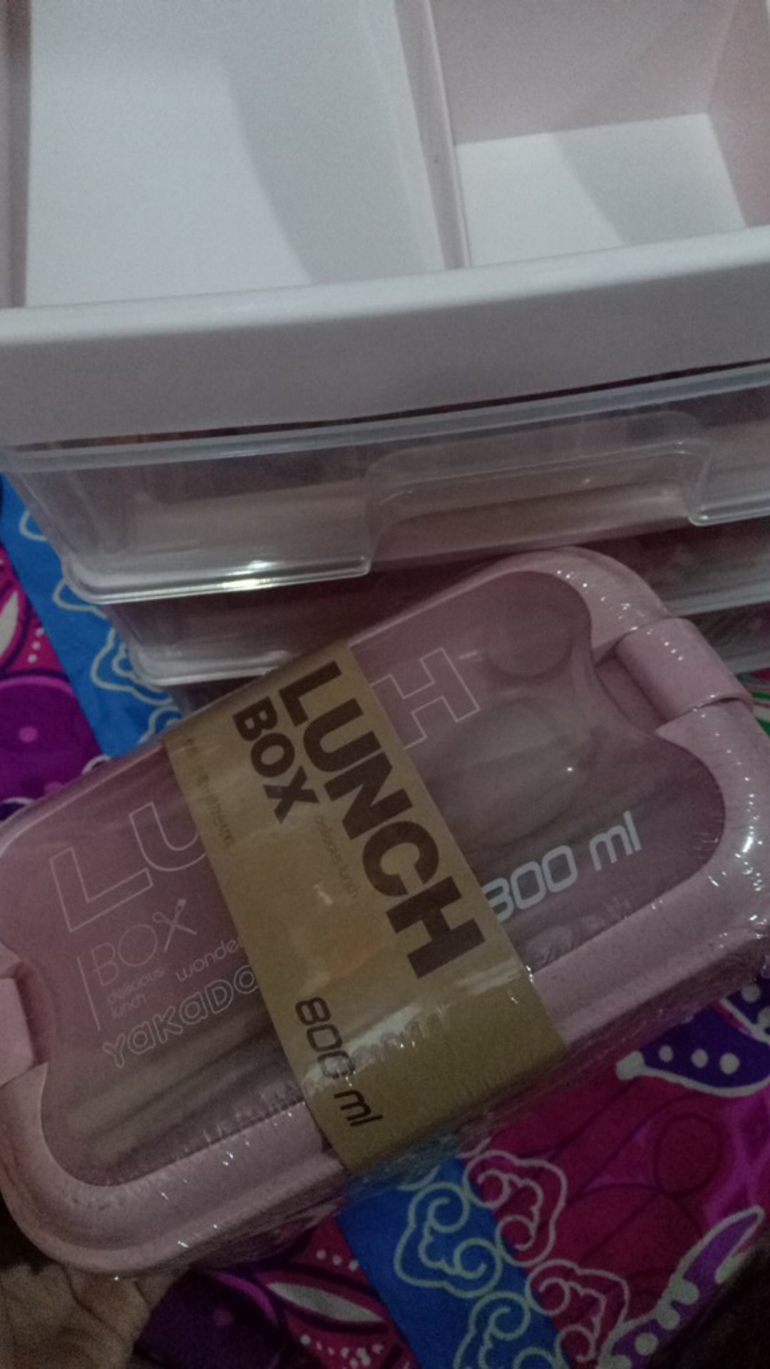 Clearance Sale 3.3 Kotak Makan Bento Jerami Gandum Alami Bahan Wheat Free Sendok Dan Sumpit Cuc-180