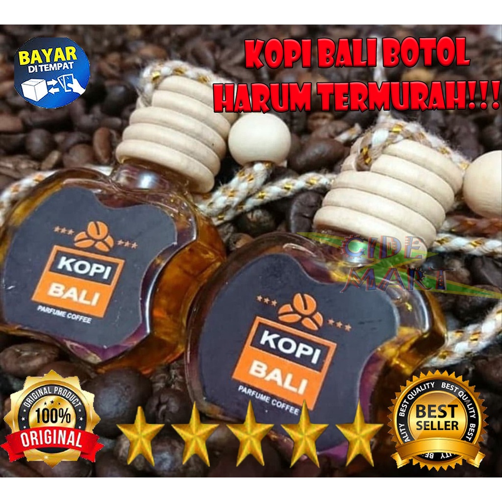 Pengharum Mobil Pewangi Mobil Aroma KOPI BALI BOTOL APEL Gantung Promo Murah Parfum Kopi Botol