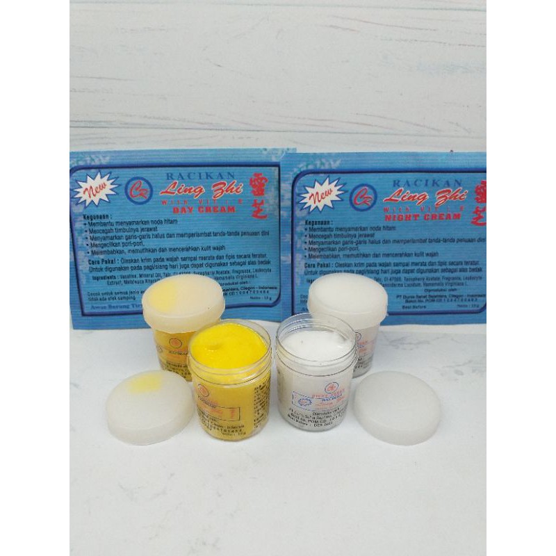 CREAM LIN CHIE WHITE VIT E / Ling Shi Siang &amp; Malam Satuan