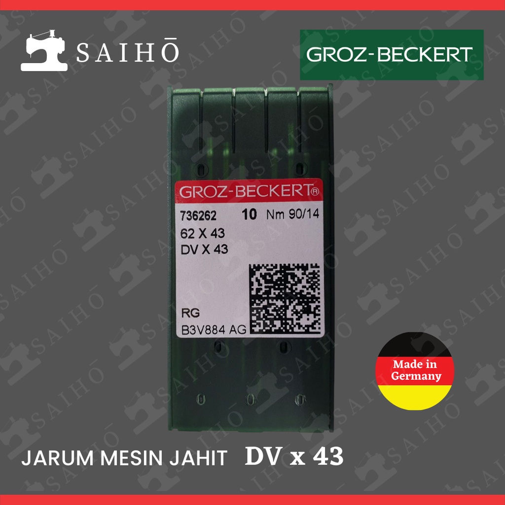Groz Beckert DV x43 / DBx43 Jarum Mesin Jahit