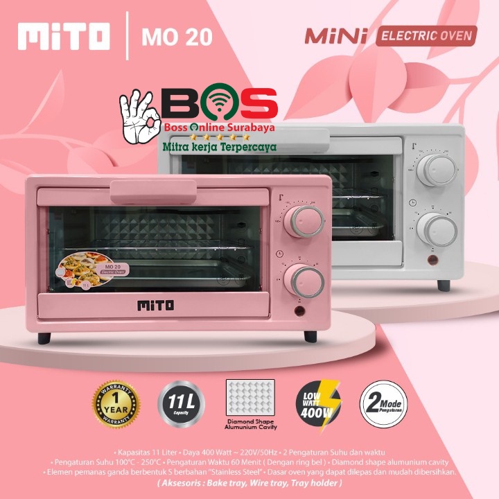 Oven Mini Mito 11L MO 20 Mito Electric Oven Mini MO-20 11 Liter