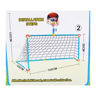 Tomindo Football Basket 2 in 1  gawang dan basketball 