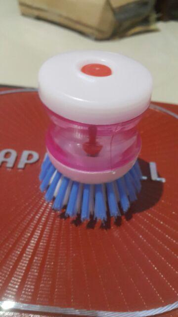 Alat Sikat Panci Inovatif Dispenser Sabun Cair Brush Soap Dapur Piring