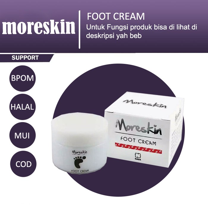 Moreskin Foot cream Atasi Rorombeheun Tumit Kaki Pecah Pecah Telapak Kaki Kering &amp; Kasar