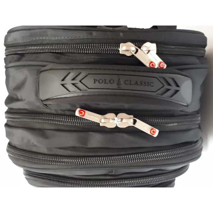 Sale RANSEL POLO CLASSIC 1903 TAS RANSEL PRIA TAS LAPTOP POLO CLASSIC - Hitam Kualitas Bagus