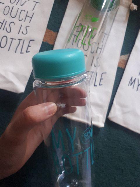 Promo [1kg 12pcs] My Bottle Transparan Bening Dengan Sarung Anti Pecah