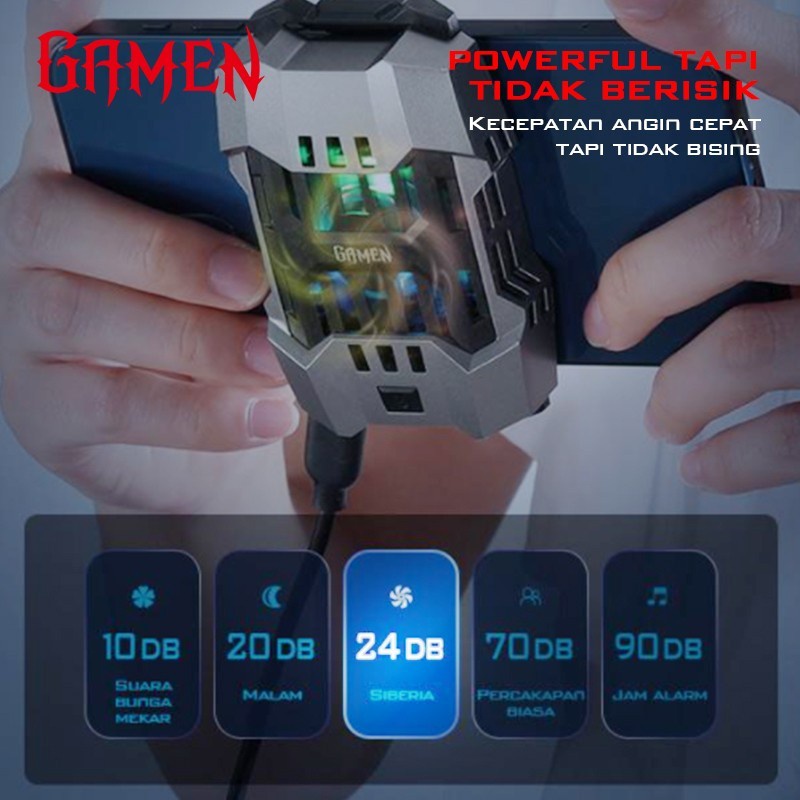 GAMEN SIBERIA Mobile Phone Radiator Gaming Cooling Cooler Fan Kipas Pendingin hp NEW