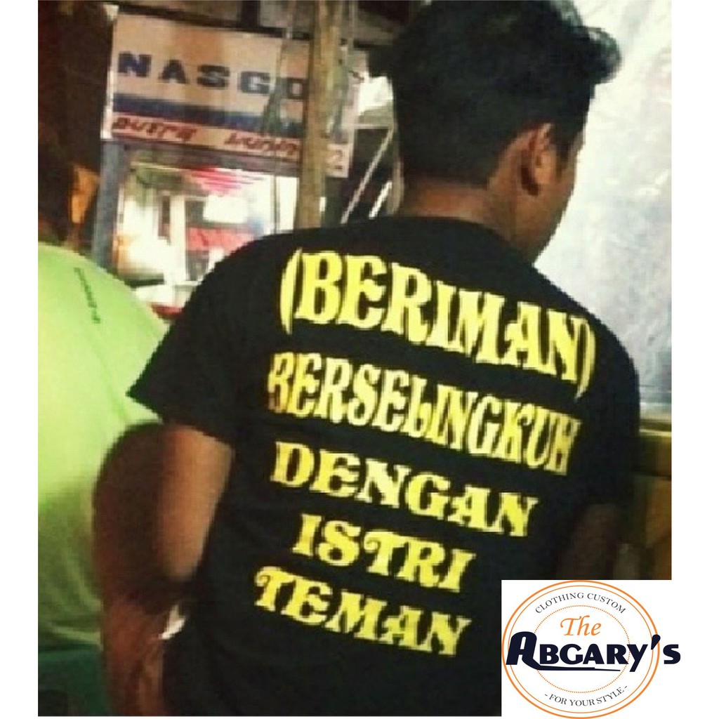 KAOS PARODI KAOS PRIA BERIMAN BERSELINGKUH DENGAN ISTRI TEMAN