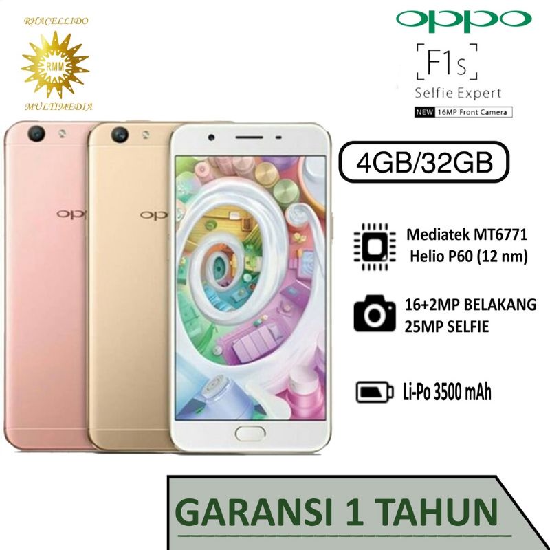 OPPO F1S 4/64GB 4/32GB GARANSI 1 THN