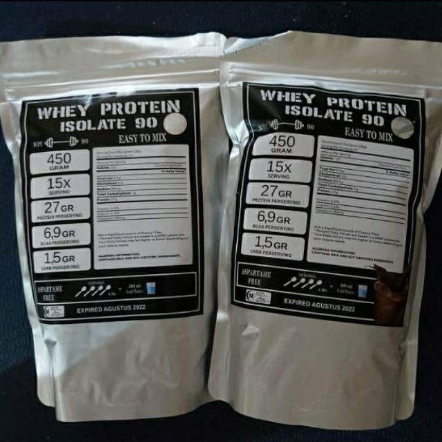 Jual Susu Protein Whey Protein Isolate 90 450 gram Debm Keto WPI 90