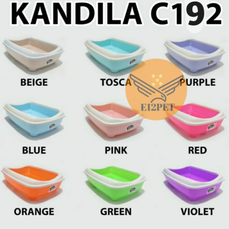Bak Pasir Kucing / Cat Litter Box Kandila L Ukuran 50cm x 38cm x 16cm