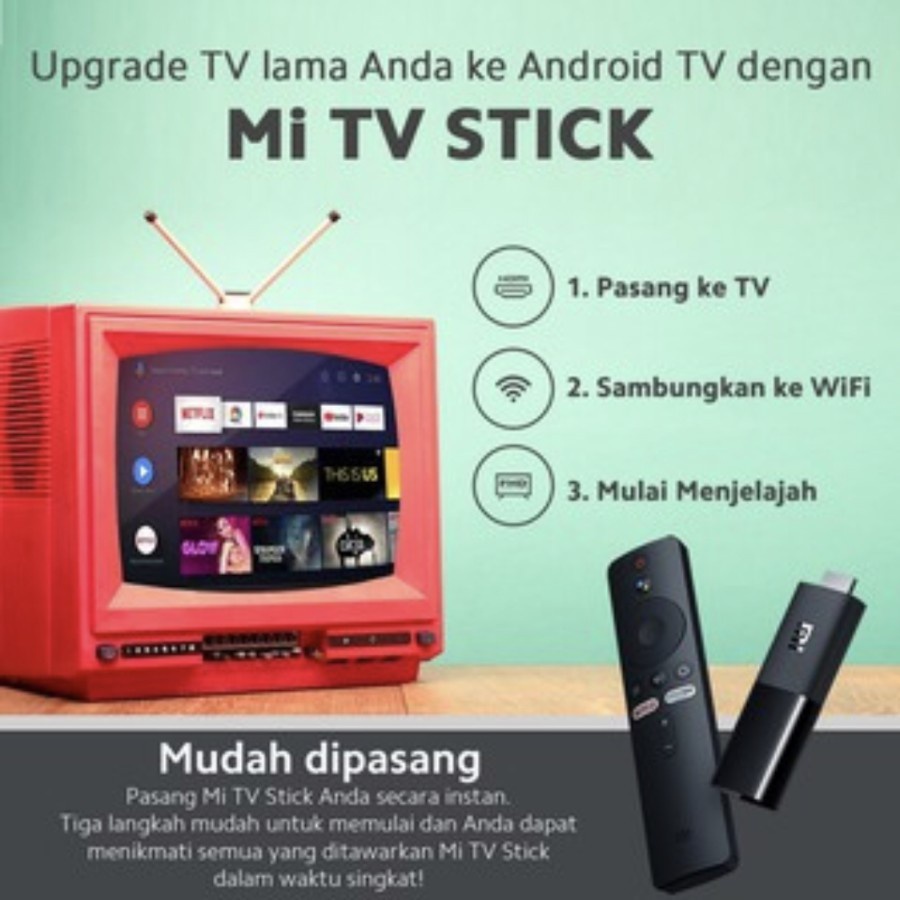 Xiaomi Mi TV Stick Full HD Android TV Stik GARANSI RESMI INDONESIA