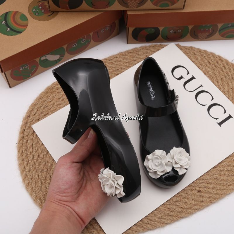 Sepatu minimelissa ultragirl garden BB/sepatu minimelissa anak/sepatu Melissa bunga/sepatu jelly anak