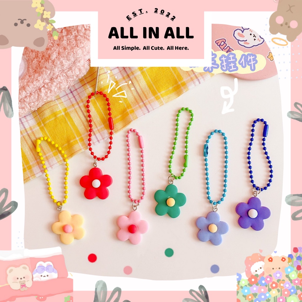

❤️ALL IN ALL❤️JAPANESE CUTE GIRL FLOWER PENDANT KEY CHAIN BAG PENDANT