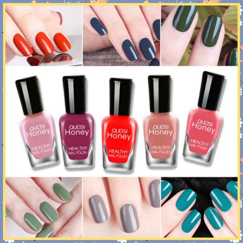 Kutek Halal Muslimah Oulisi 11-20 Honey Healthy Nail Polish Kutek Kuku Halal Original