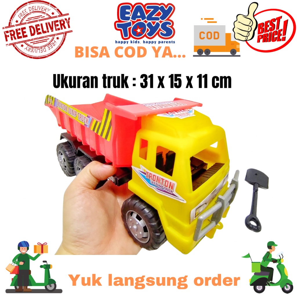 MAINAN ANAK MOBIL MOBILAN TRUK ANGKUT PASIR DUMP TRUCK (TDT185)