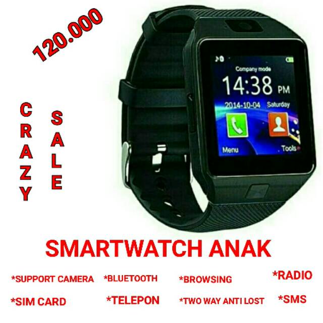 jam tangan smartwatch u9 dz 09 sim card