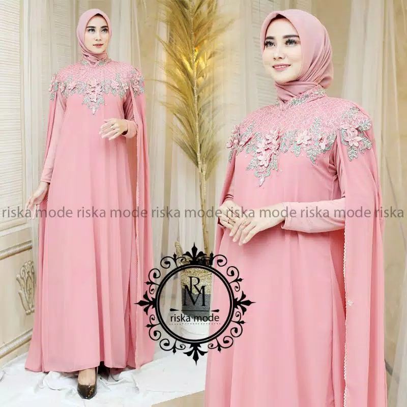 FASHION MUSLIM/GAMIS KAFTAN MADU/BAJU PESTA/BY RK