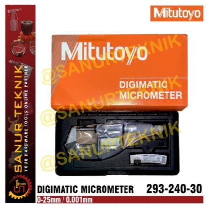 MITUTOYO Digimatic Micrometer/ Digital Micrometer 0-25mm (293-240-30)