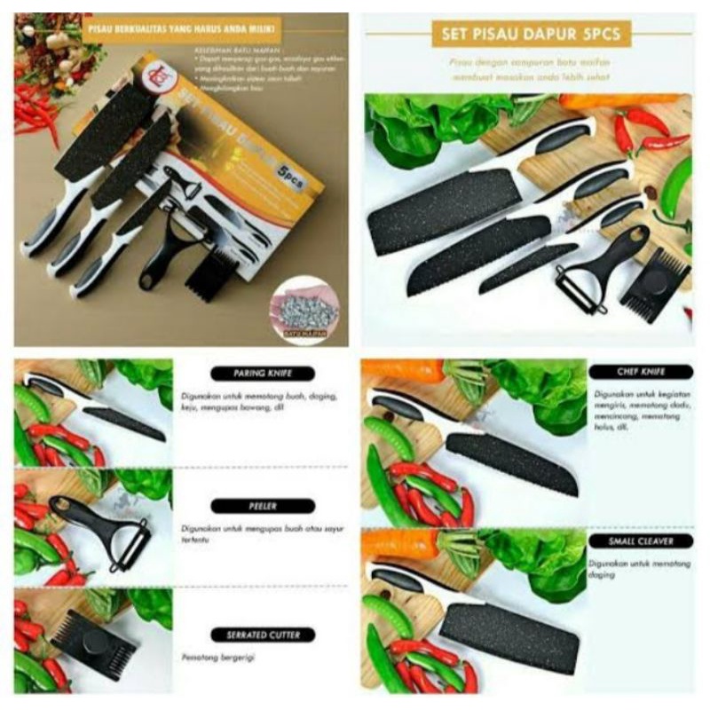 

SET PISAU KERAMIK 5IN1 MURAH+PEELER