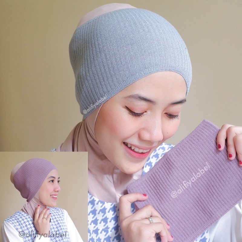 BANDANA RAJUT PREMIUM 1 TONE / RAJUT ANISA